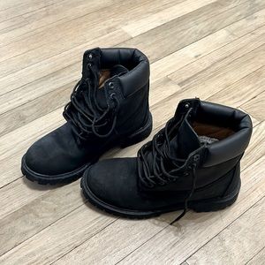 Timberland Premium 6-inch Black Leather Boots